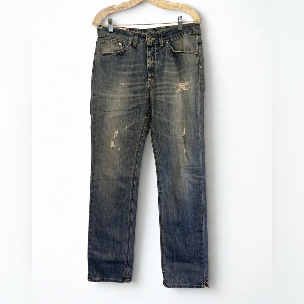 Dondup “John” Distressed Straight Leg Jeans – Made in Italy – Size 28 - Picture 3 of 7